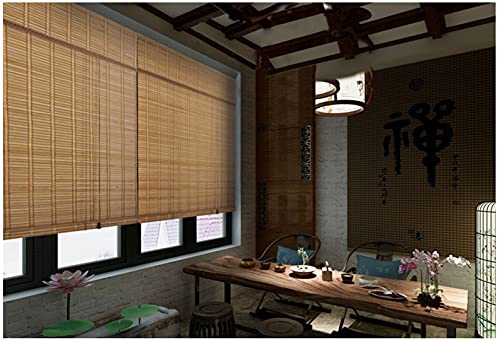 Natural Bamboo Roller Blinds,Retro Bamboo Blinds,Roman Blinds,Blackout Roller Blinds,Sun Shade Curtain,Anti-UV Dustproof Decorative Curtain,for Indoor/Outdoor/Garden,Customizable 5 Natural Bamboo Roller Blinds,Retro Bamboo Blinds,Roman Blinds,Blackout Roller Blinds,Sun Shade Curtain,Anti-UV Dustproof Decorative Curtain,for Indoor/Outdoor/Garden,Customizable - Image 5