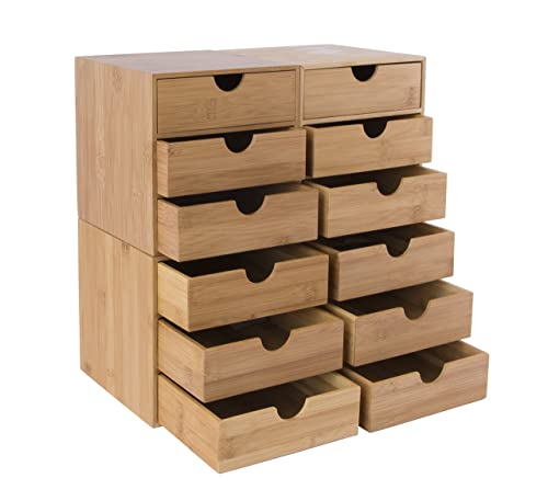 OSCO Bamboo 3 Drawer Chest, BAM-3DC 5 OSCO Bamboo 3 Drawer Chest, BAM-3DC - Image 5