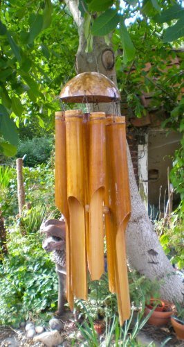 Extra Large Fair Trade Bamboo Wind Chime from Bali 1 Extra Large Fair Trade Bamboo Wind Chime from Bali