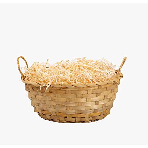 Package of 10 Bamboo Wicker Hampers With Handles Gift Hampers Retail Display Tray Bread Basket (Honey) 3 Package of 10 Bamboo Wicker Hampers With Handles Gift Hampers Retail Display Tray Bread Basket (Honey) - Image 3