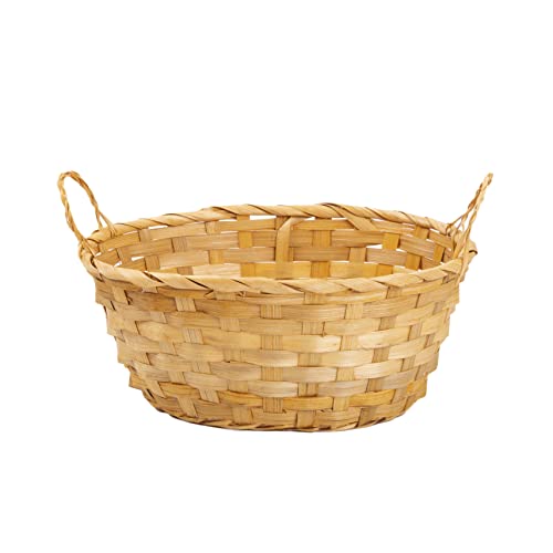 Package of 10 Bamboo Wicker Hampers With Handles Gift Hampers Retail Display Tray Bread Basket (Honey) 1 Package of 10 Bamboo Wicker Hampers With Handles Gift Hampers Retail Display Tray Bread Basket (Honey)