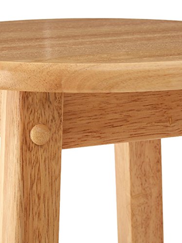Premier Housewares Tropical Hevea Bar Stool, Wood, Natural, 74 x 35 cm 3 Premier Housewares Tropical Hevea Bar Stool, Wood, Natural, 74 x 35 cm - Image 3