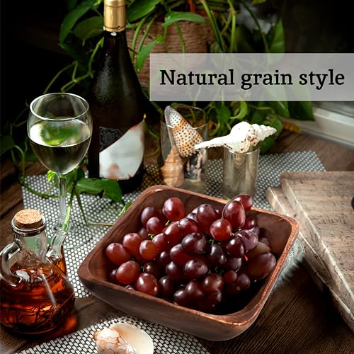 Premier Housewares Small Dark Brown Wooden Fruit Bowl Salad Bowl Serving Bowl Large Bowl Bamboo Fruit Bowl Salad Bowl & Servers 5 cm x 15 cm x 15 cm 5 Premier Housewares Small Dark Brown Wooden Fruit Bowl Salad Bowl Serving Bowl Large Bowl Bamboo Fruit Bowl Salad Bowl & Servers 5 cm x 15 cm x 15 cm - Image 5