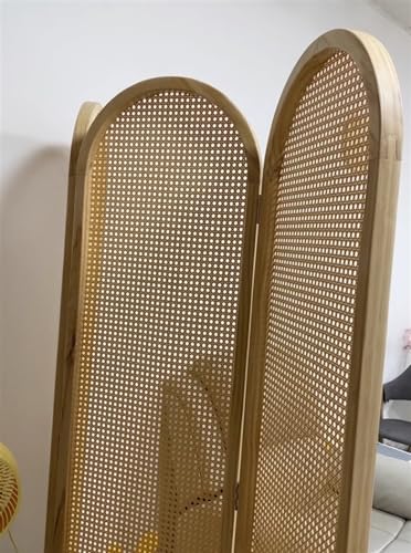 RENLXFI 3/4/5 Panels Wooden Room Dividers, Freestanding Home Separator Screen Partitions With Bamboo Mesh Woven Design For Living Room Balcony Office Restaurant Teahouse Privacy (Size : 4panel) 7 RENLXFI 3/4/5 Panels Wooden Room Dividers, Freestanding Home Separator Screen Partitions With Bamboo Mesh Woven Design For Living Room Balcony Office Restaurant Teahouse Privacy (Size : 4panel) - Image 7