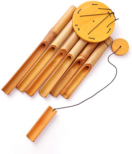 RDUTUOK Bamboo Wind Chimes Memorial Wood Wind Chime - Large Indoor Outdoor Wooden - 32inch Wind Chimes for Garden, Yard,Patio and Home Décor 5 RDUTUOK Bamboo Wind Chimes Memorial Wood Wind Chime - Large Indoor Outdoor Wooden - 32inch Wind Chimes for Garden, Yard,Patio and Home Décor - Image 5