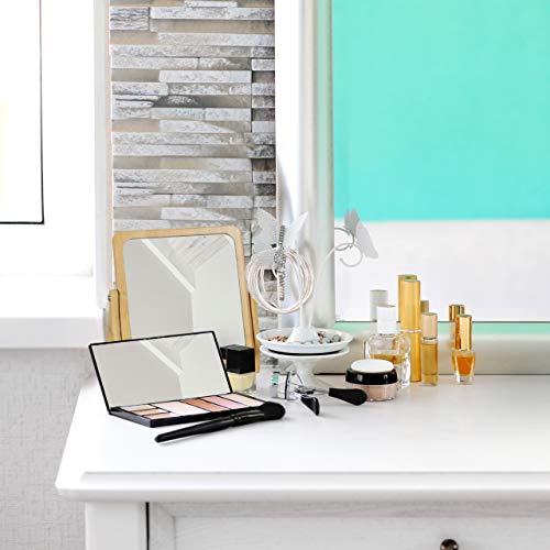 Relaxdays Cosmetic Mirror, Rotating at 360°, Angular, Freestanding, For Make-up, HWD 27x26.5x7cm, Tabletop Mirror, Bamb 5 Relaxdays Cosmetic Mirror, Rotating at 360°, Angular, Freestanding, For Make-up, HWD 27x26.5x7cm, Tabletop Mirror, Bamb - Image 5