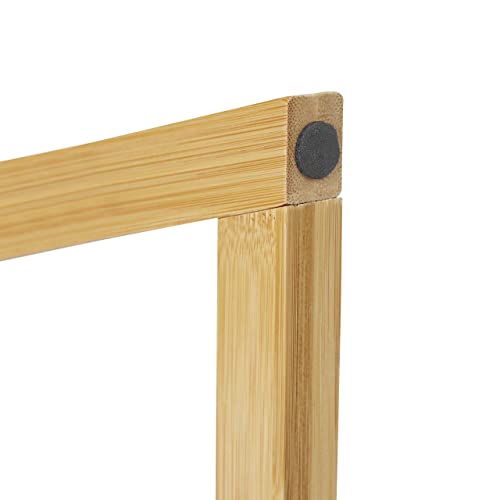 Relaxdays Freestanding Bamboo Towel Holder, 4 Rails, Clothes Valet Stand, HxWxD 110 x 60 x 35 cm, Natural 7 Relaxdays Freestanding Bamboo Towel Holder, 4 Rails, Clothes Valet Stand, HxWxD 110 x 60 x 35 cm, Natural - Image 7