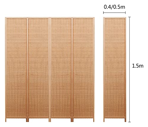 Room Divider Bamboo Room Divider,Freestanding Privacy Screen,Folding Screen Room Dividers Portable Partitions For Office Studying Conference Room Divider Screens (Wood Colour 2X1.5M(0.5M)) 6 Room Divider Bamboo Room Divider,Freestanding Privacy Screen,Folding Screen Room Dividers Portable Partitions For Office Studying Conference Room Divider Screens (Wood Colour 2X1.5M(0.5M)) - Image 6