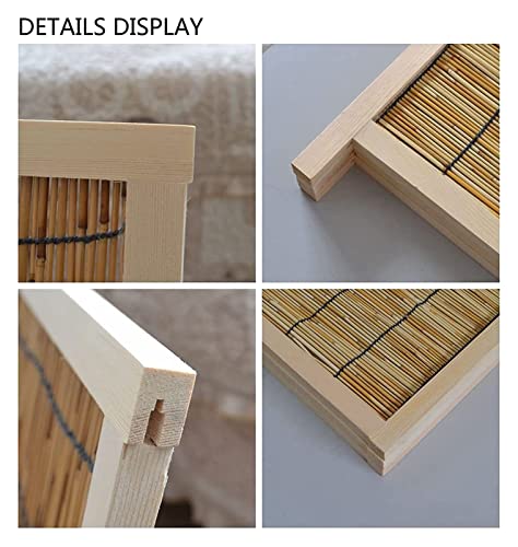Room Divider Folding Room Divider,Room Divider Screen Privacy Panel Bamboo Wall Privacy Screen Protector For Home Living Room (Brown 160x150cm) 3 Room Divider Folding Room Divider,Room Divider Screen Privacy Panel Bamboo Wall Privacy Screen Protector For Home Living Room (Brown 160x150cm) - Image 3