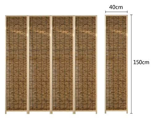 Room Divider Folding Room Divider,Room Divider Screen Privacy Panel Bamboo Wall Privacy Screen Protector For Home Living Room (Brown 160x150cm) 6 Room Divider Folding Room Divider,Room Divider Screen Privacy Panel Bamboo Wall Privacy Screen Protector For Home Living Room (Brown 160x150cm) - Image 6