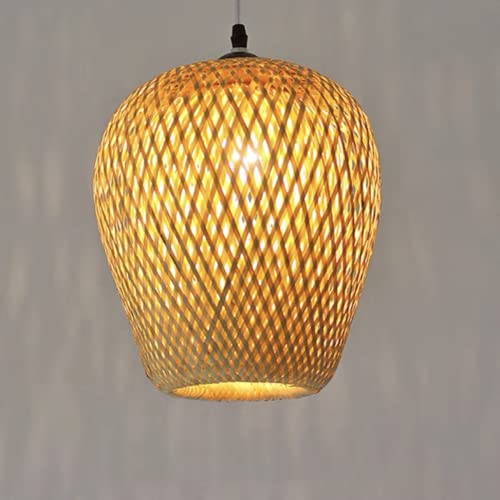 SHIKUN Bamboo Woven Lantern Lampshade Ceiling Light Vietnamese Style Pendant Light Decorative Chandelier Ceiling Lamp for Restaurant, Corridor, Living Room, Bar, Coffee, 25 x 26CM 7 SHIKUN Bamboo Woven Lantern Lampshade Ceiling Light Vietnamese Style Pendant Light Decorative Chandelier Ceiling Lamp for Restaurant, Corridor, Living Room, Bar, Coffee, 25 x 26CM - Image 7