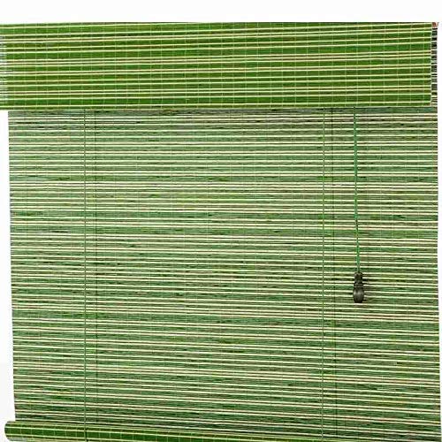 SJMFGF Bamboo Roller Blind Green, 120X220cm Natural Blackout Roman Curtains Breathable Privacy Window Shade,for Interior Decoration/Partitions/Tea Room/Office (Size : W40xH130cm/W16xH51inch) 1 SJMFGF Bamboo Roller Blind Green, 120X220cm Natural Blackout Roman Curtains Breathable Privacy Window Shade,for Interior Decoration/Partitions/Tea Room/Office (Size : W40xH130cm/W16xH51inch)