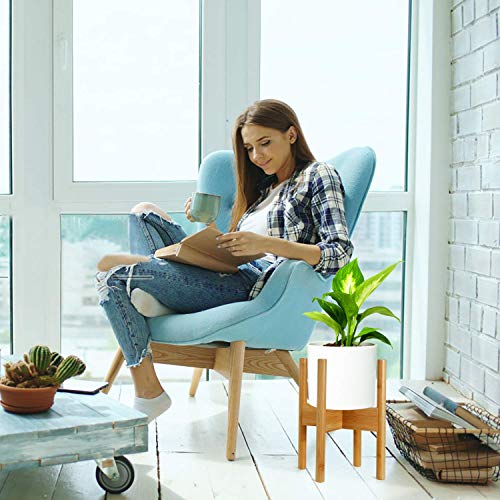 SMRONAR Plant Stand, Indoor Plant Pot Stand Bamboo Adjustable Mid-Century Flower Pot Holder Fit for 8.5"-12.4" Plant Pots for Garden Office,1 Pcs (Not include Plants & Plant Pot) 7 SMRONAR Plant Stand, Indoor Plant Pot Stand Bamboo Adjustable Mid-Century Flower Pot Holder Fit for 8.5"-12.4" Plant Pots for Garden Office,1 Pcs (Not include Plants & Plant Pot) - Image 7