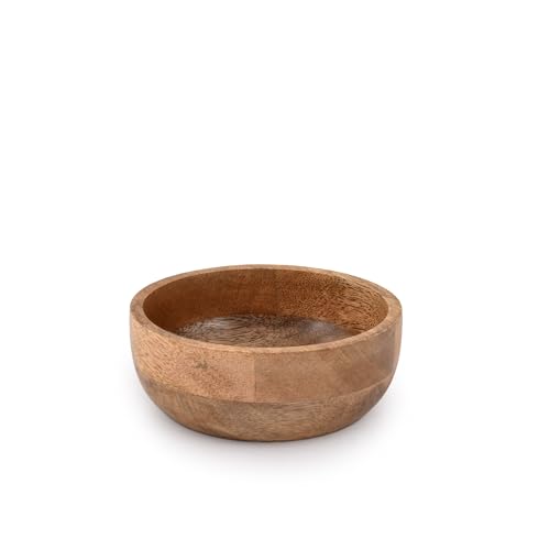 Samhita Mango Wood Round Bowl Set of 3 Perfect for Dips Sauce, Nuts, Appetizers, Desserts,. Looks Absolutey Beautiful with Your Kitchen Setting. (12.7cm x 12.7cm x 5.08cm) 5 Samhita Mango Wood Round Bowl Set of 3 Perfect for Dips Sauce, Nuts, Appetizers, Desserts,. Looks Absolutey Beautiful with Your Kitchen Setting. (12.7cm x 12.7cm x 5.08cm) - Image 5
