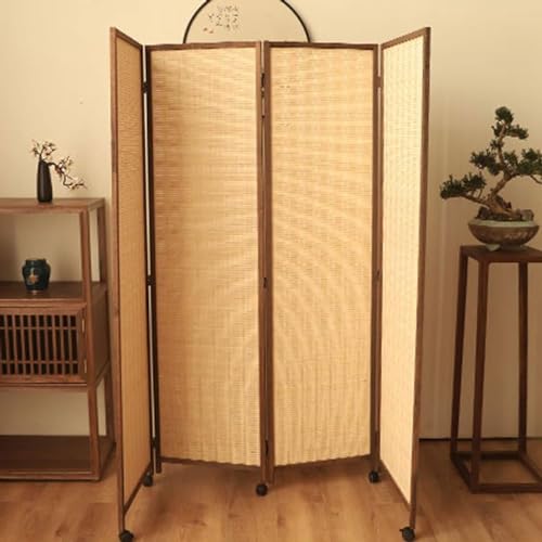 Separator Divider Room With Wheels, Bamboo Partition Screen Panel For Bedroom, Dining Room, Study And Sitting-Room, Hotel, Bar And Restaurant(Size:Tall 180cm/71 in,Color:8 Panel) 2 Separator Divider Room With Wheels, Bamboo Partition Screen Panel For Bedroom, Dining Room, Study And Sitting-Room, Hotel, Bar And Restaurant(Size:Tall 180cm/71 in,Color:8 Panel) - Image 2