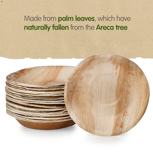 Signature Packaging - Disposable Bowls - Palm Leaf - 25 Pack - Round 7" 4 Signature Packaging - Disposable Bowls - Palm Leaf - 25 Pack - Round 7" - Image 4