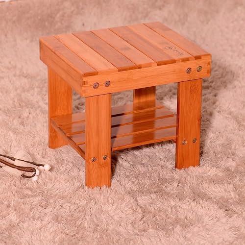 Small Bamboo Step Stool, Wooden Bedside Stepstools for High Beds, Portable Small Foot Rest Stool with Storage Shelf for Home/Bedside/Bathroom/Kitchen/Camping (26.5cm) 7 Small Bamboo Step Stool, Wooden Bedside Stepstools for High Beds, Portable Small Foot Rest Stool with Storage Shelf for Home/Bedside/Bathroom/Kitchen/Camping (26.5cm) - Image 7