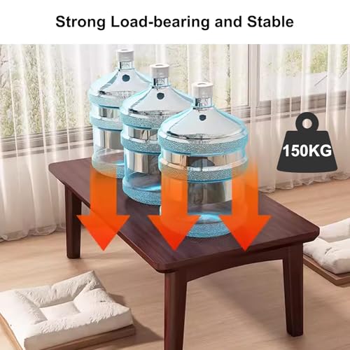 Small Coffee Tables for Small Spaces, Japanese Floor Table, Bamboo Folding Table, Camping Picnic Table for Home, Office, Living Room 6 Small Coffee Tables for Small Spaces, Japanese Floor Table, Bamboo Folding Table, Camping Picnic Table for Home, Office, Living Room - Image 6