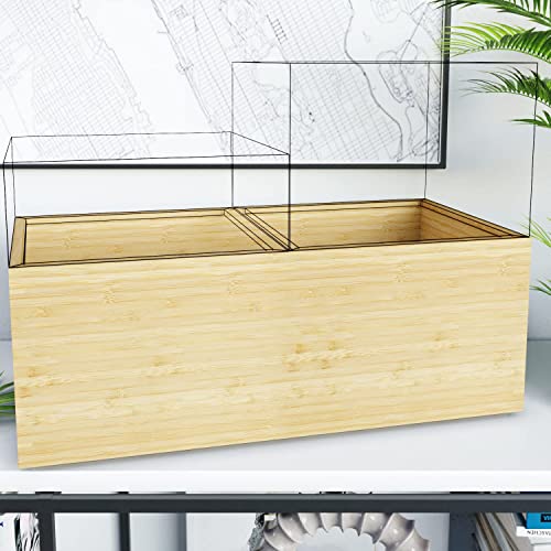 Storage box L made of 100% FSC-certified bamboo, stackable & durable – organiser box for orderliness in the kitchen, office, kids' room, home, plastic-free & eco-friendly wooden box KD Essentials 2 Storage box L made of 100% FSC-certified bamboo, stackable & durable – organiser box for orderliness in the kitchen, office, kids' room, home, plastic-free & eco-friendly wooden box KD Essentials - Image 2