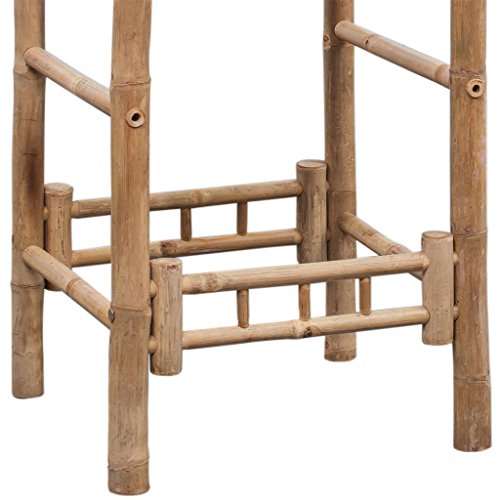 Sufrk Bar Stools 2 pcs Bamboo,Bar Stools Set,Breakfast Stool Chairs,for Kitchen,Dining Room,Living Room 3 Sufrk Bar Stools 2 pcs Bamboo,Bar Stools Set,Breakfast Stool Chairs,for Kitchen,Dining Room,Living Room - Image 3