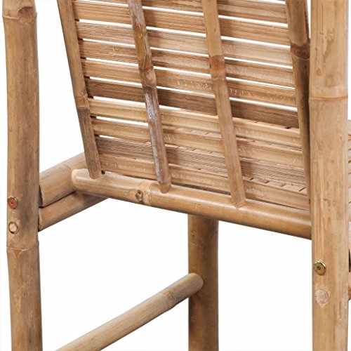 Sufrk Bar Stools 2 pcs Bamboo,Bar Stools Set,Breakfast Stool Chairs,for Kitchen,Dining Room,Living Room 4 Sufrk Bar Stools 2 pcs Bamboo,Bar Stools Set,Breakfast Stool Chairs,for Kitchen,Dining Room,Living Room - Image 4
