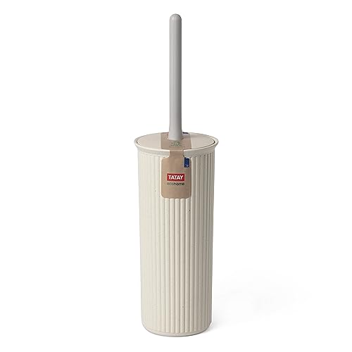 TATAY Toilet Brush | Compact and Functional Design | BPA-Free Recycled Plastic Toilet Brushes | Made in Spain | 9.5 x 9.5 x 39.5 cm - Baobab Collection - Ecohome 2 TATAY Toilet Brush | Compact and Functional Design | BPA-Free Recycled Plastic Toilet Brushes | Made in Spain | 9.5 x 9.5 x 39.5 cm - Baobab Collection - Ecohome - Image 2