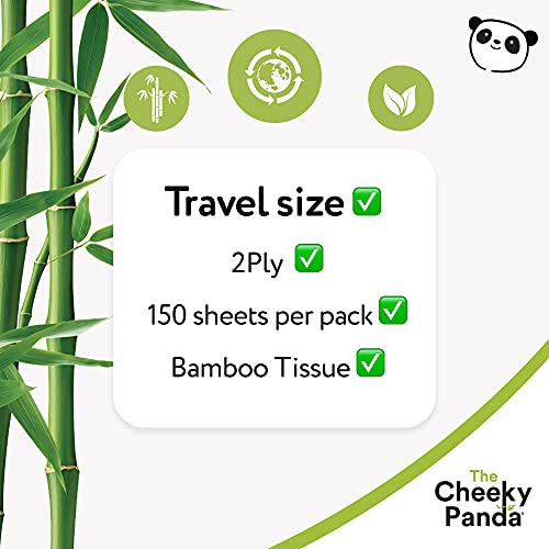 The Cheeky Panda – Bamboo Travel Toilet Tissue Paper | Pack of 150 Sheets (2-Ply) | Hypoallergenic, Eco-Friendly, Super Soft, Strong & Sustainable - Packaging May Vary 4 The Cheeky Panda – Bamboo Travel Toilet Tissue Paper | Pack of 150 Sheets (2-Ply) | Hypoallergenic, Eco-Friendly, Super Soft, Strong & Sustainable - Packaging May Vary - Image 4