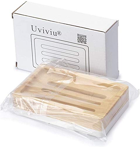 UVIVIU Plastic Soap Dish, Soap Holder, Soap Dishes for Bathroom with Drainage, Soap Dish for Shower Kitchen Counter,Wooden Pattern Color 4 UVIVIU Plastic Soap Dish, Soap Holder, Soap Dishes for Bathroom with Drainage, Soap Dish for Shower Kitchen Counter,Wooden Pattern Color - Image 4