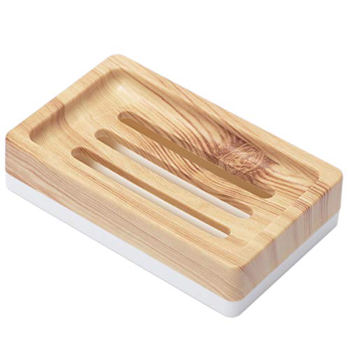 UVIVIU Plastic Soap Dish, Soap Holder, Soap Dishes for Bathroom with Drainage, Soap Dish for Shower Kitchen Counter,Wooden Pattern Color 1 UVIVIU Plastic Soap Dish, Soap Holder, Soap Dishes for Bathroom with Drainage, Soap Dish for Shower Kitchen Counter,Wooden Pattern Color