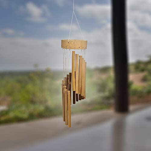 Vie Naturals Tubular Bamboo Wind Chimes 35cm 3 Vie Naturals Tubular Bamboo Wind Chimes 35cm - Image 3