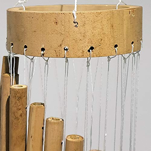 Vie Naturals Tubular Bamboo Wind Chimes 35cm 4 Vie Naturals Tubular Bamboo Wind Chimes 35cm - Image 4