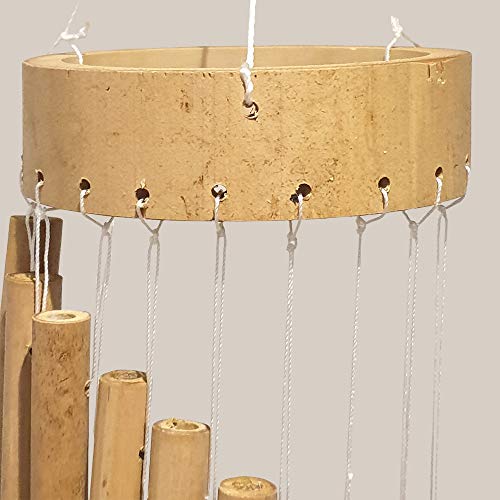 Vie Naturals Tubular Bamboo Wind Chimes 35cm 5 Vie Naturals Tubular Bamboo Wind Chimes 35cm - Image 5