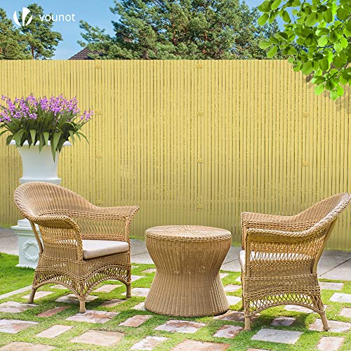 VOUNOT PVC Privacy Screening Fence 90 x 300 cm, Double Reinforced Struts Privacy Protection for Garden, Balcony and Terrace, Wind and Sun Protection Outdoor, Bamboo 4 VOUNOT PVC Privacy Screening Fence 90 x 300 cm, Double Reinforced Struts Privacy Protection for Garden, Balcony and Terrace, Wind and Sun Protection Outdoor, Bamboo - Image 4