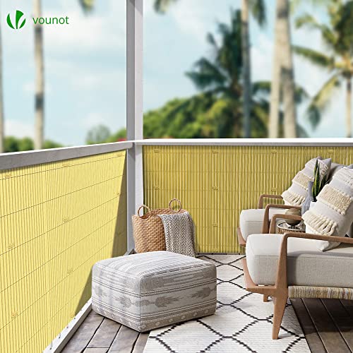 VOUNOT PVC Privacy Screening Fence 90 x 300 cm, Double Reinforced Struts Privacy Protection for Garden, Balcony and Terrace, Wind and Sun Protection Outdoor, Bamboo 6 VOUNOT PVC Privacy Screening Fence 90 x 300 cm, Double Reinforced Struts Privacy Protection for Garden, Balcony and Terrace, Wind and Sun Protection Outdoor, Bamboo - Image 6