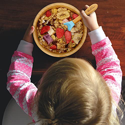 Vinsani Bamboo Bowl and Spoon Set for Baby/Toddler, Suction Plate, Stay-Put Design, Hypoallergenic and BPA-Free (Orange) 7 Vinsani Bamboo Bowl and Spoon Set for Baby/Toddler, Suction Plate, Stay-Put Design, Hypoallergenic and BPA-Free (Orange) - Image 7