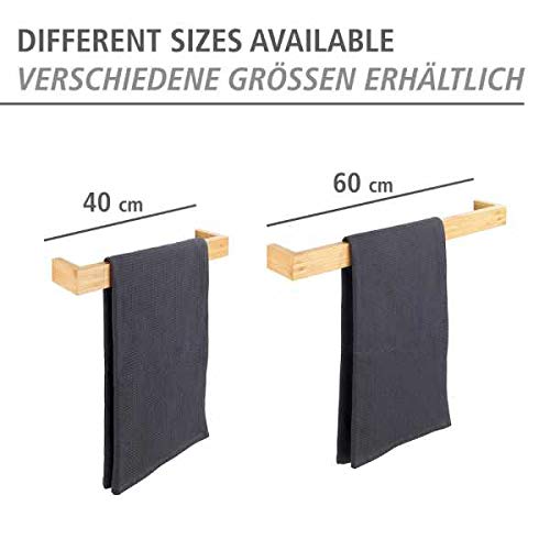 WENKO Bamboo Towel Rail 40 cm Brown 85.5 x 20 x 50.5 cm 3 WENKO Bamboo Towel Rail 40 cm Brown 85.5 x 20 x 50.5 cm - Image 3