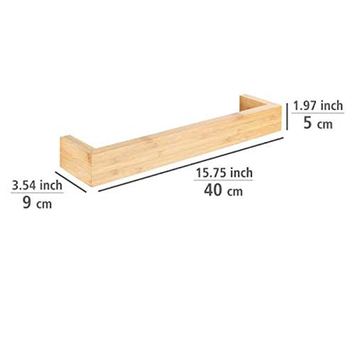 WENKO Bamboo Towel Rail 40 cm Brown 85.5 x 20 x 50.5 cm 4 WENKO Bamboo Towel Rail 40 cm Brown 85.5 x 20 x 50.5 cm - Image 4