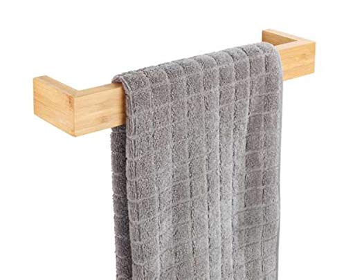 WENKO Bamboo Towel Rail 40 cm Brown 85.5 x 20 x 50.5 cm 6 WENKO Bamboo Towel Rail 40 cm Brown 85.5 x 20 x 50.5 cm - Image 6