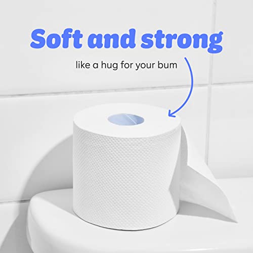Who Gives A Crap – 100% Recycled, Twice as Long, Enviromentally Friendly and SustainableToilet Roll, Box of 6 (3-Ply, 360 Sheets) - Soft, Strong, Sustainable, Biodegradable & Plastic-Free 4 Who Gives A Crap – 100% Recycled, Twice as Long, Enviromentally Friendly and SustainableToilet Roll, Box of 6 (3-Ply, 360 Sheets) - Soft, Strong, Sustainable, Biodegradable & Plastic-Free - Image 4