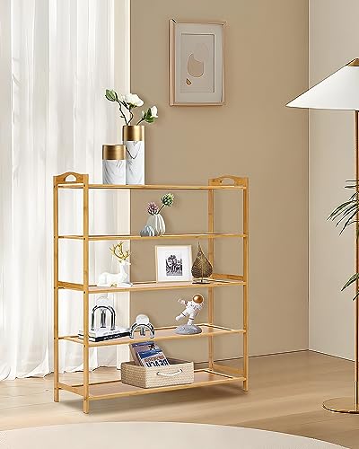 Youyijia 5 Tier Shoe Rack,Bamboo Shoe Storage,storage rack,Display stand, shoe shelf For Hallway,Living Room Bathroom Bedroom Natural 79 X 23 X 84cm 7 Youyijia 5 Tier Shoe Rack,Bamboo Shoe Storage,storage rack,Display stand, shoe shelf For Hallway,Living Room Bathroom Bedroom Natural 79 X 23 X 84cm - Image 7