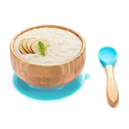 all Kids Unitedยฎ Baby porridge bowl bamboo bowl children's tableware - Porridge bowl bamboo bowl with suction cup (Blue) 2 all Kids Unitedยฎ Baby porridge bowl bamboo bowl children's tableware - Porridge bowl bamboo bowl with suction cup (Blue) - Image 2
