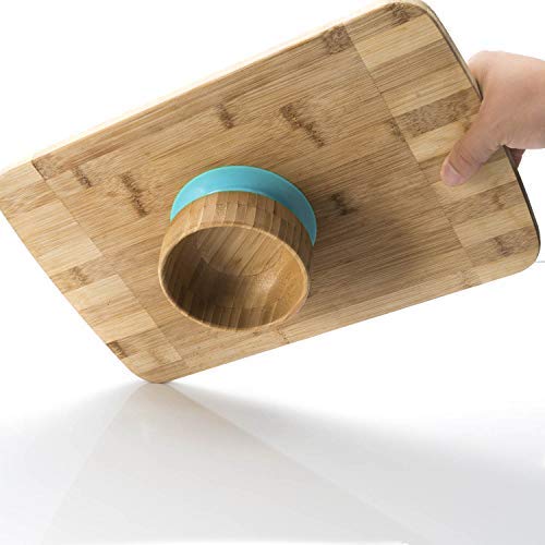all Kids Unitedยฎ Baby porridge bowl bamboo bowl children's tableware - Porridge bowl bamboo bowl with suction cup (Blue) 4 all Kids Unitedยฎ Baby porridge bowl bamboo bowl children's tableware - Porridge bowl bamboo bowl with suction cup (Blue) - Image 4