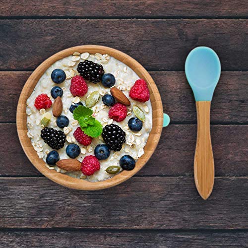 all Kids Unitedยฎ Baby porridge bowl bamboo bowl children's tableware - Porridge bowl bamboo bowl with suction cup (Blue) 5 all Kids Unitedยฎ Baby porridge bowl bamboo bowl children's tableware - Porridge bowl bamboo bowl with suction cup (Blue) - Image 5