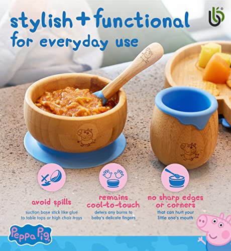 bamboo bamboo X Peppa Pig Baby Bowl and Spoon Set, Baby Bowls for Weaning, Baby Suction Bowl, Toddler Bowls with Baby Spoon, Weaning Bowl for Babies from 6 Months (George Pig) 6 bamboo bamboo X Peppa Pig Baby Bowl and Spoon Set, Baby Bowls for Weaning, Baby Suction Bowl, Toddler Bowls with Baby Spoon, Weaning Bowl for Babies from 6 Months (George Pig) - Image 6