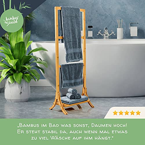 bambuswald © towel stand made of 100% bamboo | towel holder clothes rack drying rack clothes ladder towel ladder bathroom accessory towel rails 5 bambuswald © towel stand made of 100% bamboo | towel holder clothes rack drying rack clothes ladder towel ladder bathroom accessory towel rails - Image 5