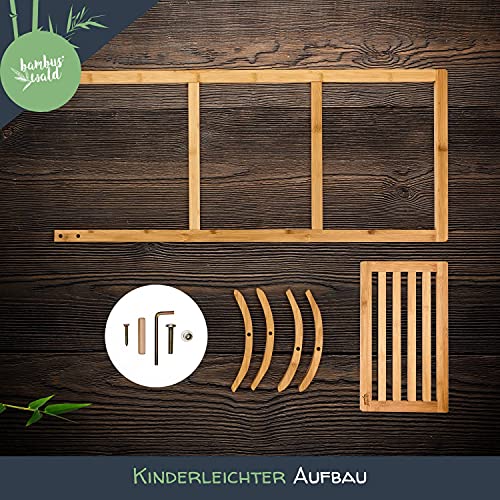 bambuswald © towel stand made of 100% bamboo | towel holder clothes rack drying rack clothes ladder towel ladder bathroom accessory towel rails 6 bambuswald © towel stand made of 100% bamboo | towel holder clothes rack drying rack clothes ladder towel ladder bathroom accessory towel rails - Image 6