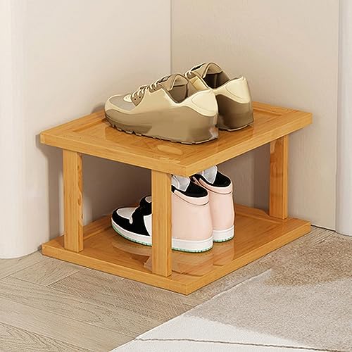 blodfune 6 Tiers Bamboo Vertical Shoe Rack, Adjustable prefabricated Storage Shelf Shoe Storage Stand, Free Standing Shelf Tower for Entryway,No-Tool Assembly Hallway S torage Shoe Rack Yellow 2 blodfune 6 Tiers Bamboo Vertical Shoe Rack, Adjustable prefabricated Storage Shelf Shoe Storage Stand, Free Standing Shelf Tower for Entryway,No-Tool Assembly Hallway S torage Shoe Rack Yellow - Image 2