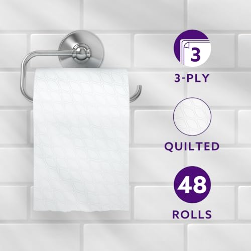 by Amazon Toilet Roll, 3-ply Quilted, Velvety Soft, 45 Rolls (5 Packs of 9), 200 Sheets per Roll, FSC Certified 4 by Amazon Toilet Roll, 3-ply Quilted, Velvety Soft, 45 Rolls (5 Packs of 9), 200 Sheets per Roll, FSC Certified - Image 4