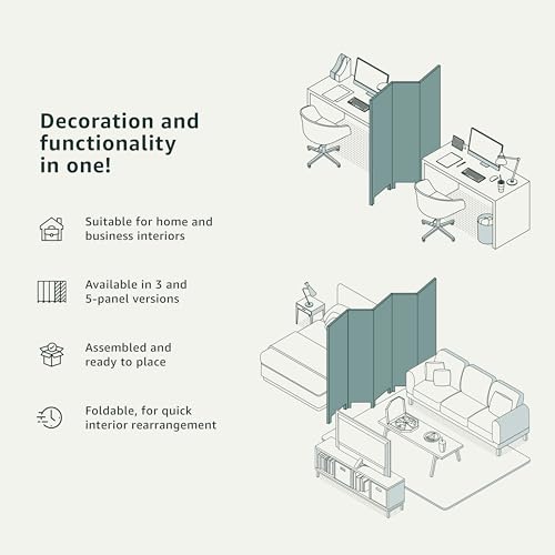 murando Room divider green bamboo nature zen spa 135x171cm / 54"x68" 3 pieces Non-Woven Canvas Single-Sided Folding Screen Privacy wood pattern design hand made Home office Japan b-B-0591-z-b 7 murando Room divider green bamboo nature zen spa 135x171cm / 54"x68" 3 pieces Non-Woven Canvas Single-Sided Folding Screen Privacy wood pattern design hand made Home office Japan b-B-0591-z-b - Image 7