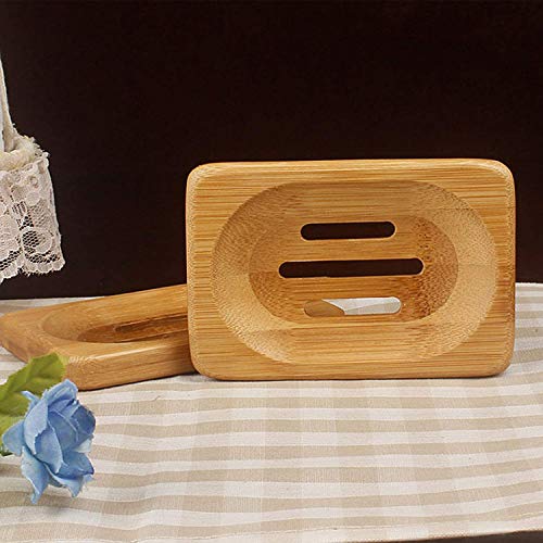 rayinblue 2 PACK Natural Wooden Bamboo Soap Dish Storage Holder Soap Holder for Bathroom Shower Soap Dish Container Hand Craft for Soap,Sponges and More 7 rayinblue 2 PACK Natural Wooden Bamboo Soap Dish Storage Holder Soap Holder for Bathroom Shower Soap Dish Container Hand Craft for Soap,Sponges and More - Image 7